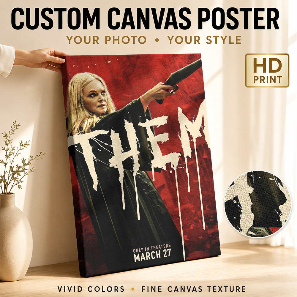 Collectible Vintage Photos - Het film canvas print poster, op