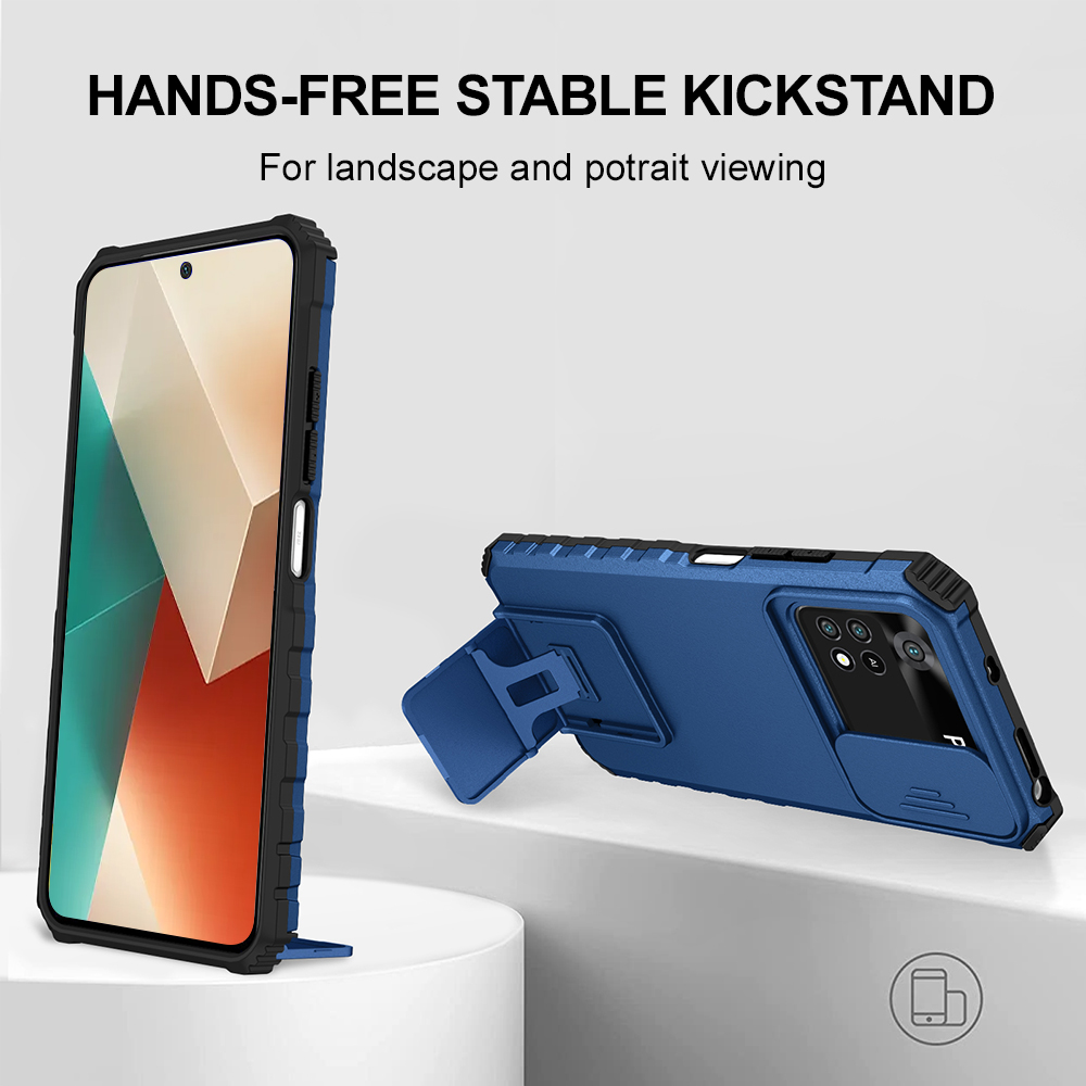 Camera Leather Case - Telefoonhoesje Stootvast Voor Xiaomi Poco X6