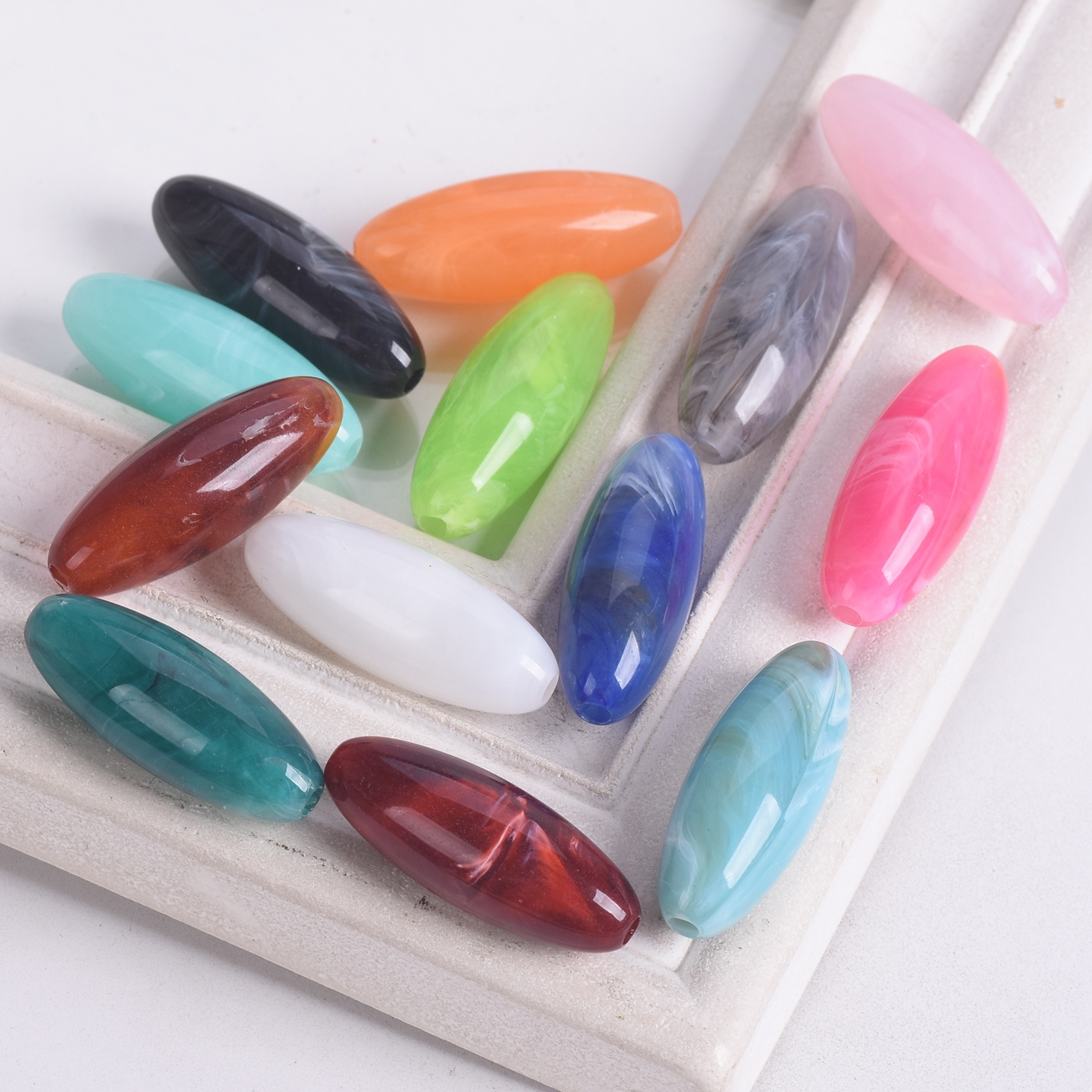 10 stks Rugby Ovale Vorm 31x12 - Vintage Collectible Marbles recensie en prijs
