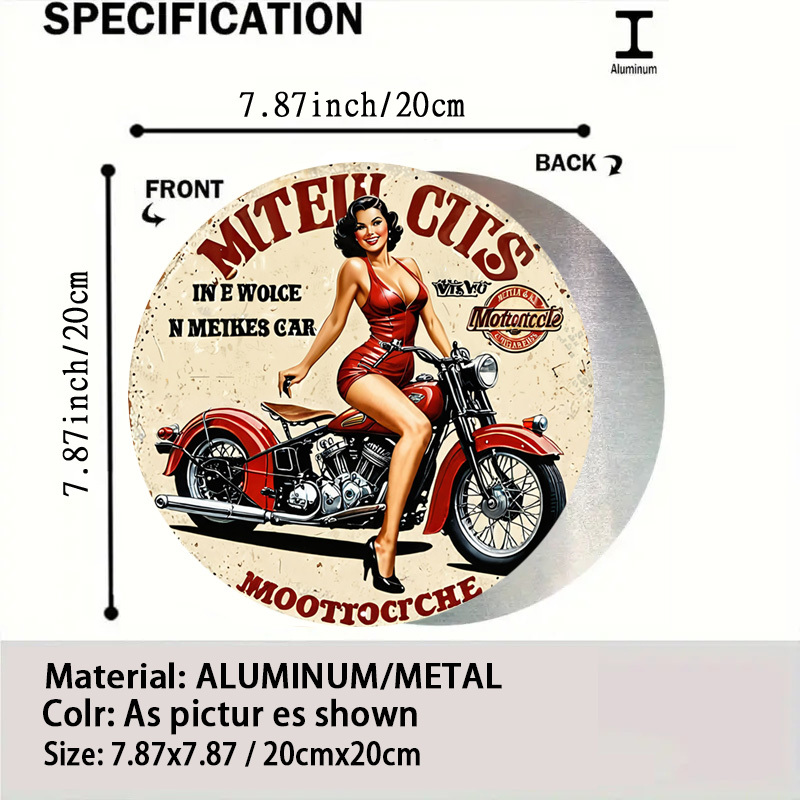 Vintage motorfiets aluminium m - Vintage Collectible Signs recensie en prijs