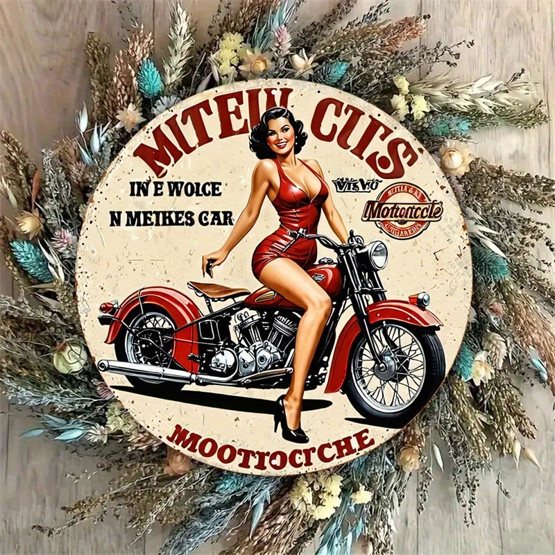Vintage motorfiets aluminium m - Vintage Collectible Signs recensie en prijs