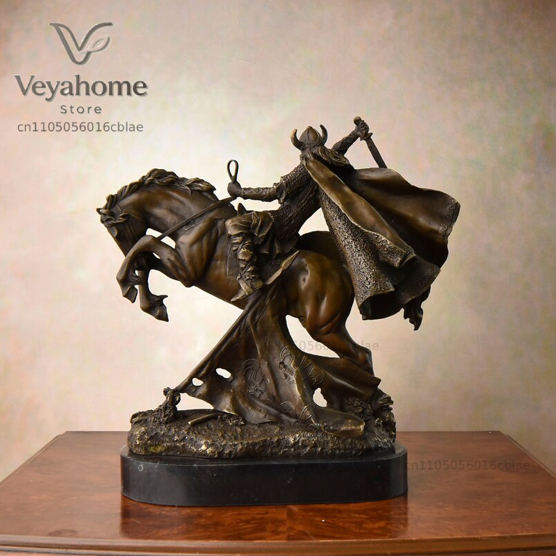 Bronzen middeleeuwse krijger r - Vintage Collectible Marbles recensie en prijs