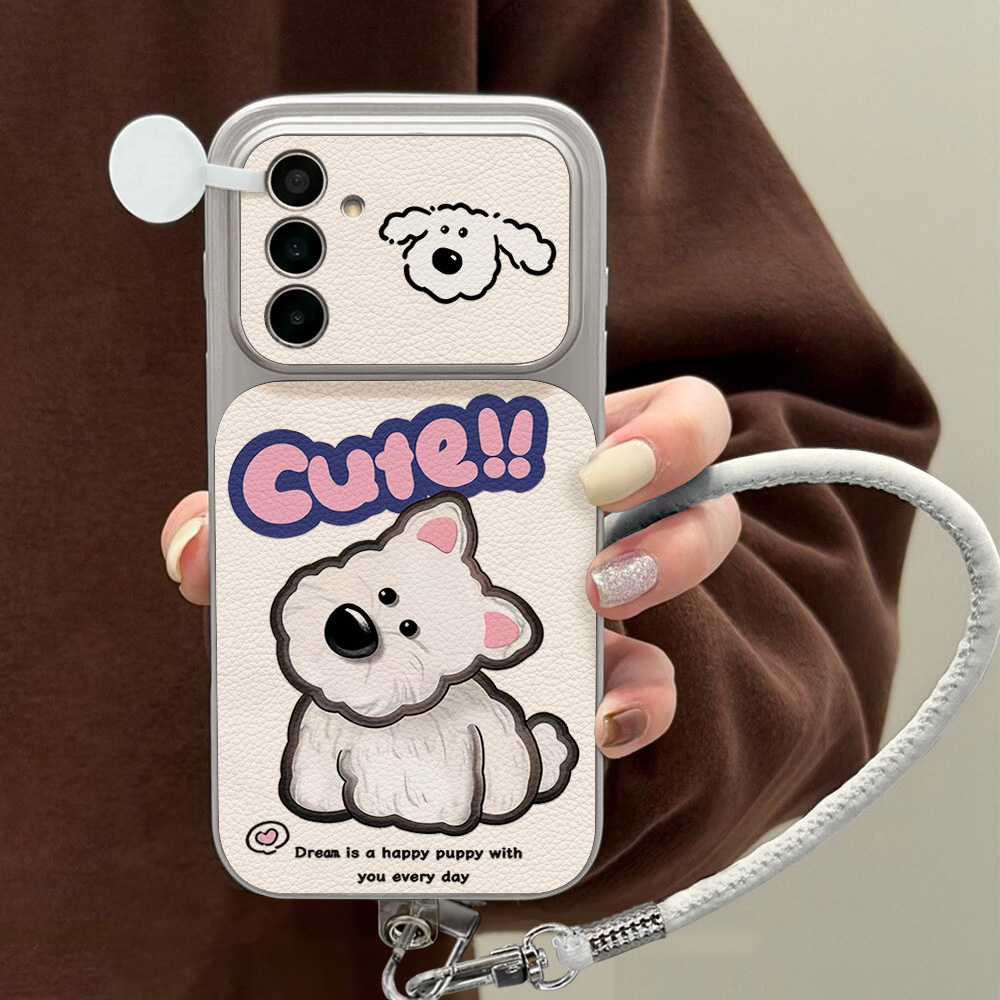 Schattig Cartoon Honden Lanyar - Camera Leather Case recensie en prijs