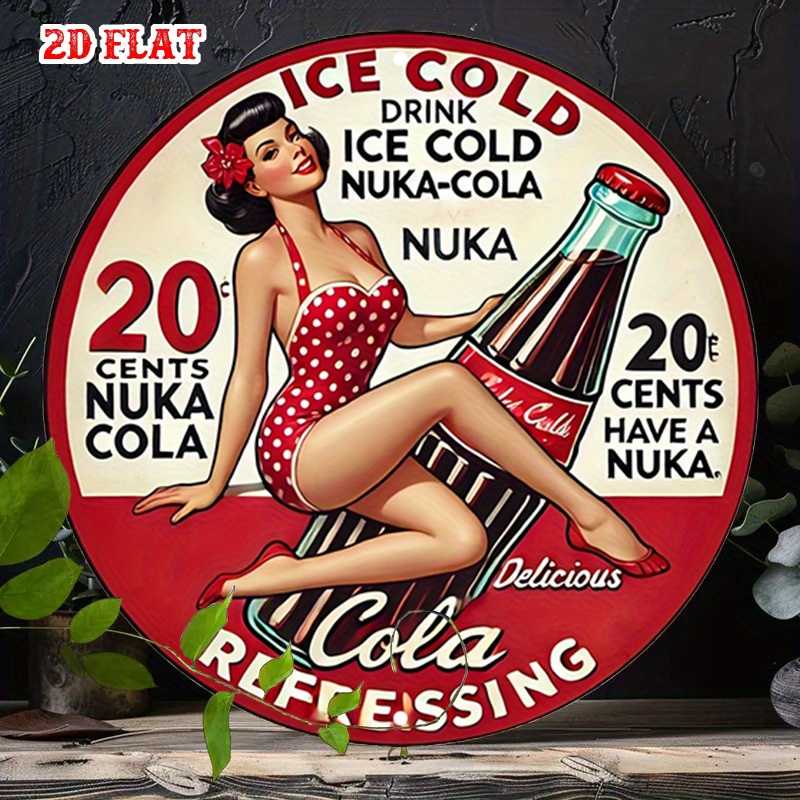 2D plat, 1pc retro pin-up 7,87 - Vintage Collectible Signs recensie en prijs