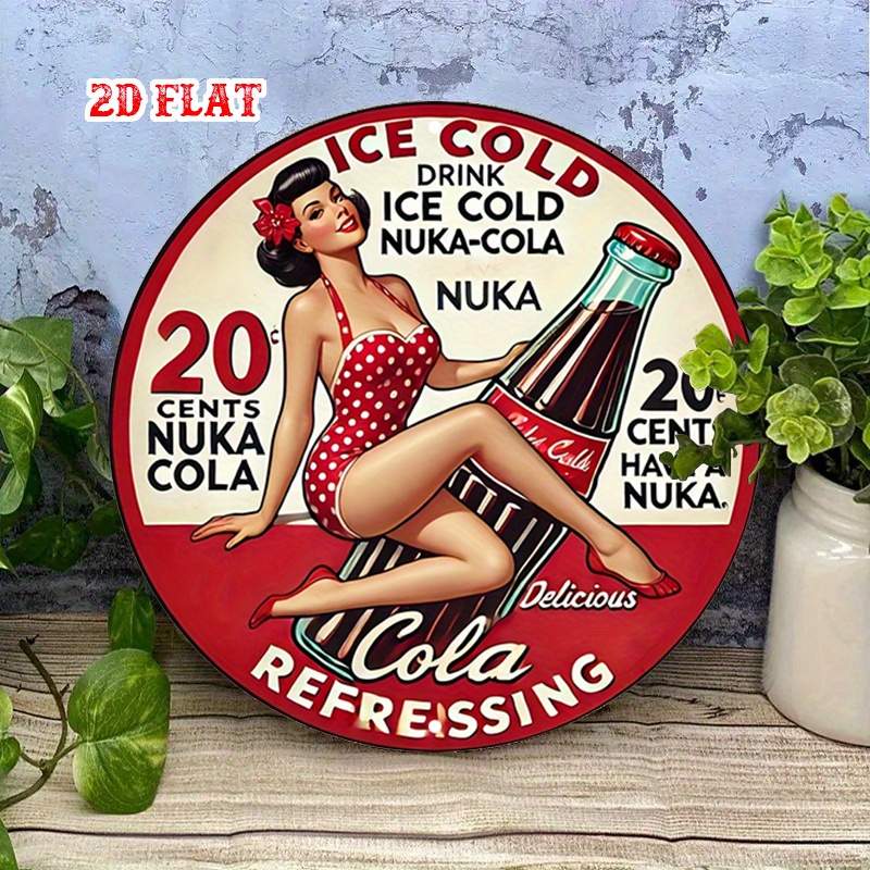 2D plat, 1pc retro pin-up 7,87 - Vintage Collectible Signs recensie en prijs