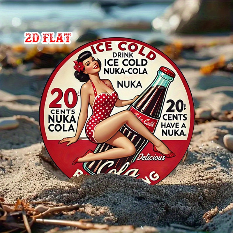 2D plat, 1pc retro pin-up 7,87 - Vintage Collectible Signs recensie en prijs